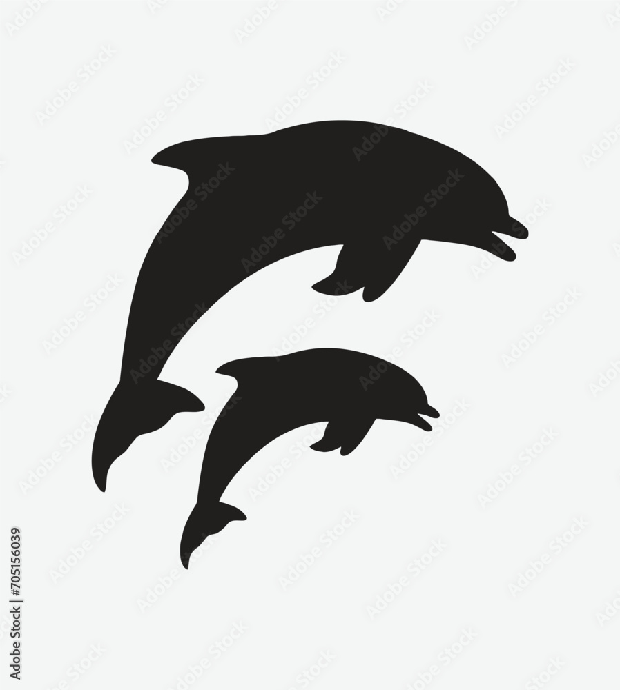 Obraz premium Fishing hobby logo template in black Fish hunter. 