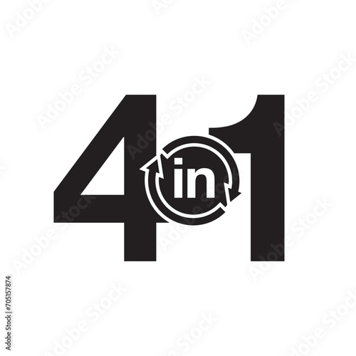 4 in 1 icon vector illustration eps