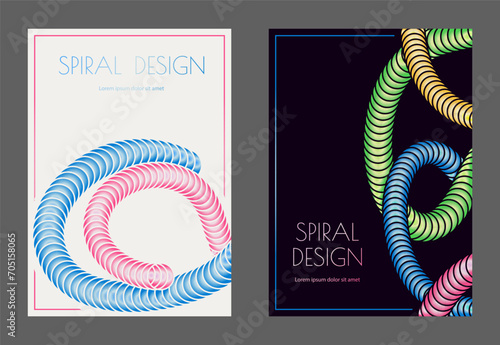 A colorful spiral. A design template for the design of a cover, banner, poster. Composition for interior design, decor and creative ideas