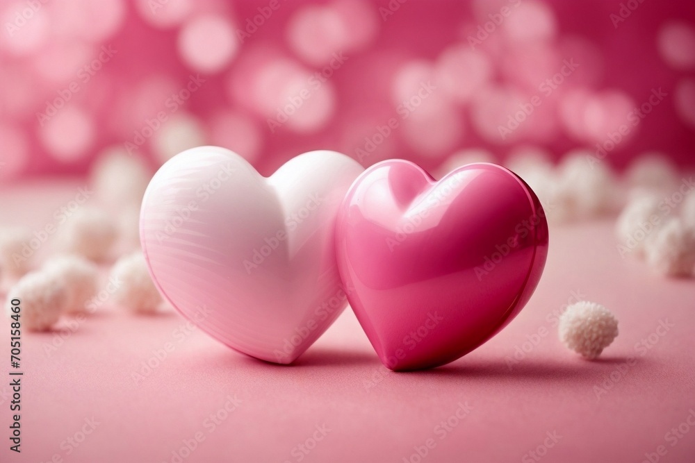 Obraz premium Digital Romance Valentine's Day Picture by Generative AI