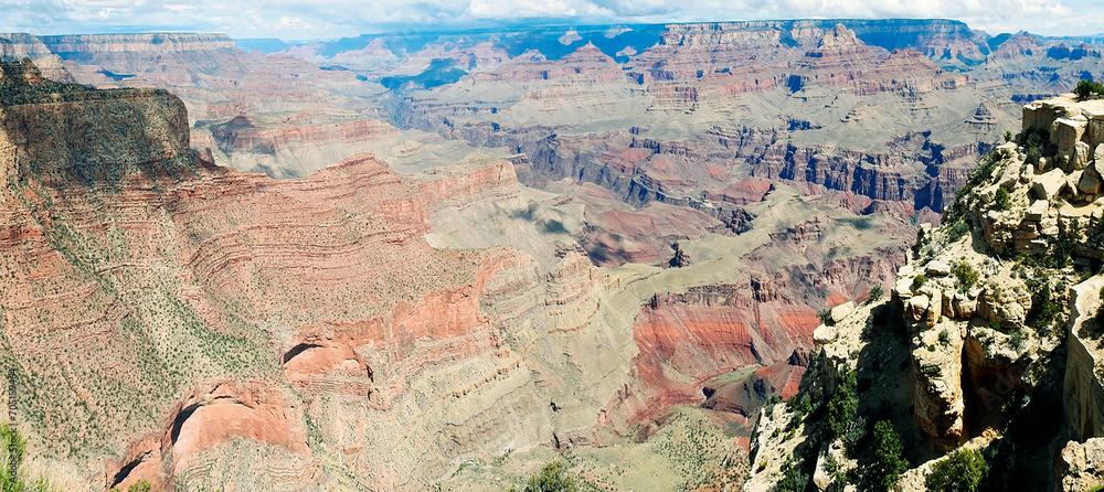 Panoramic view of the Grand Canyon, South Rim, Arizona, United States