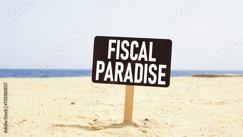 Fiscal paradise is shown using the text photo