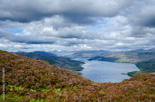 Scottish Loch and Mountain around Arrochar Area photo