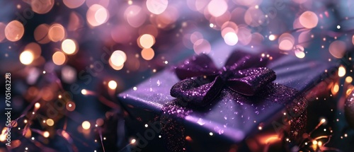 Sparkling Purple Magic Lights: A Sleek Shopping Icon For Apps And Websites