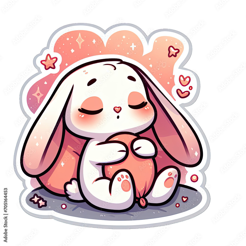 Generative AI Cute Little Bunny Sticker, cute little rabbit sticker, Adorable little Bunny stickers, Little rabbit Sticker, funny bunny stickers, adorable little bunny stickers, cute panda stickers Generative AI Cute Little Bunny Sticker, cute little rabbit sticker, Adorable little Bunny stickers, Little rabbit Sticker, funny bunny stickers, adorable little bunny stickers, cute panda stickers