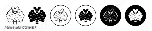 THYROID GLAND flat line icon set. THYROID GLAND Thin line illustration vector