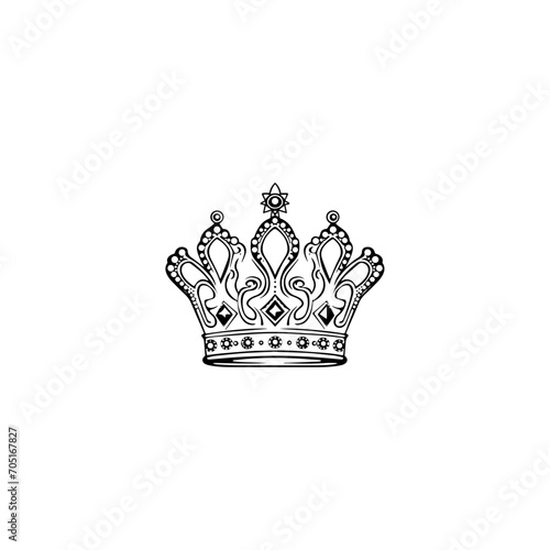 crown icon vector	

