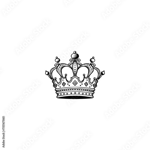 crown icon vector	
