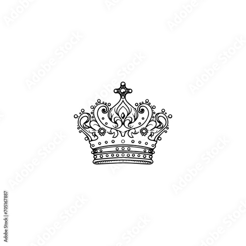 crown icon vector	
