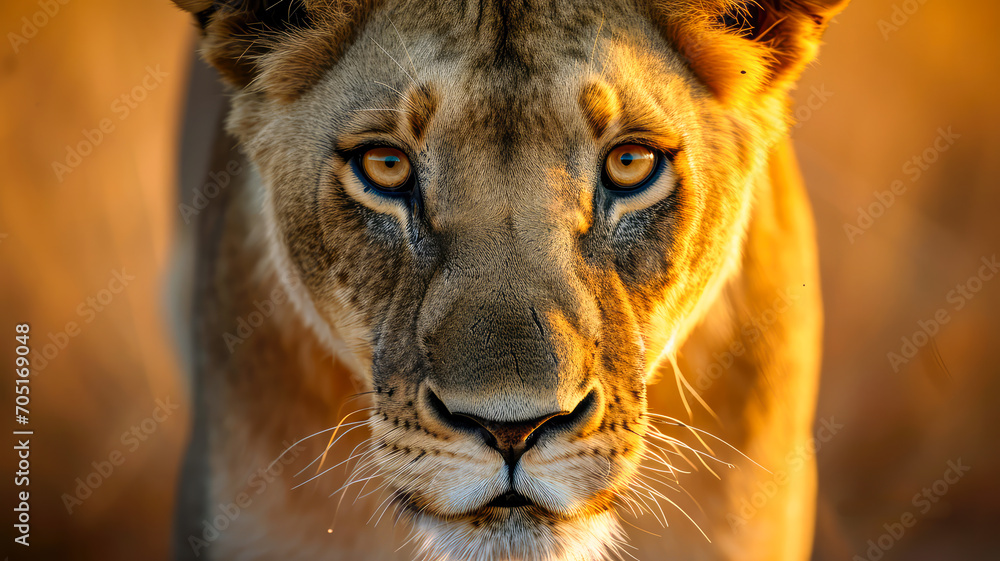 Fototapeta premium Löwe in Afrika. Safari