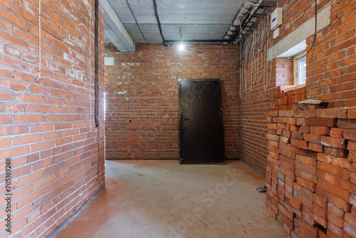 Wallpaper Mural interior of the apartment without decoration in gray colors. rough finish Torontodigital.ca