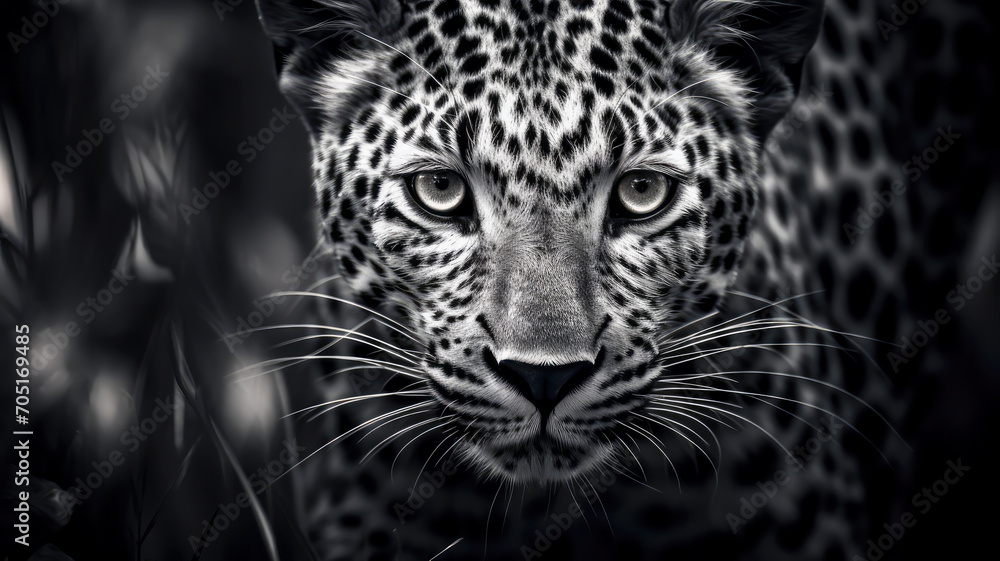 Fototapeta premium Leopard in Afrika. Safari