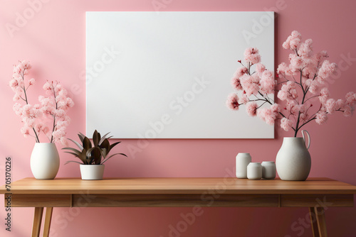 Craft a calming visual with an empty frame against a soft color backdrop  creating a versatile space for your text. Visualize the tranquil ambiance and creative potential it holds.