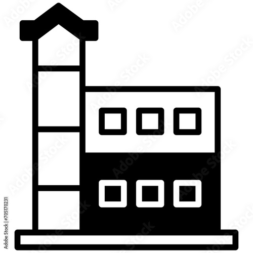 convention hall solid glyph icon