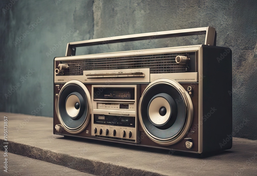 HITACHI TRK-8080E STEREO Boombox Ghettoblaster Vintage Radiorecorder Radio 285680636102