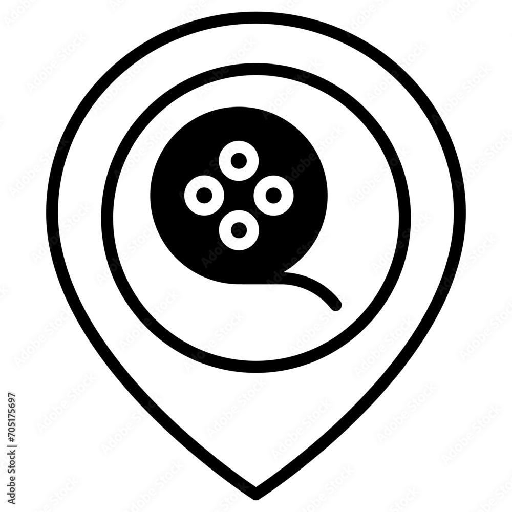 Bar Place solid glyph icon Bar Place solid glyph icon