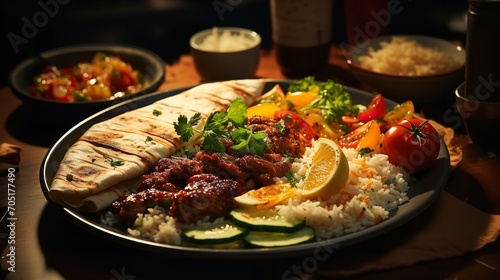 Delicious Plate of Traditional Turkish Cuisine