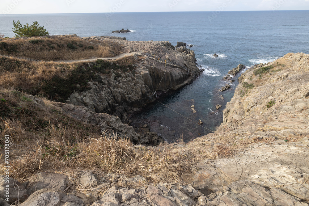 View of Tojinbo Cliff