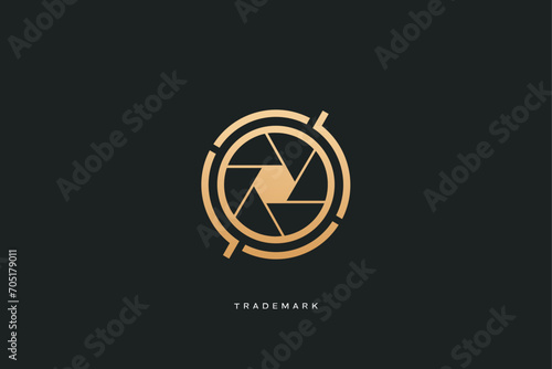 camera film photography videography multimedia production vector logo