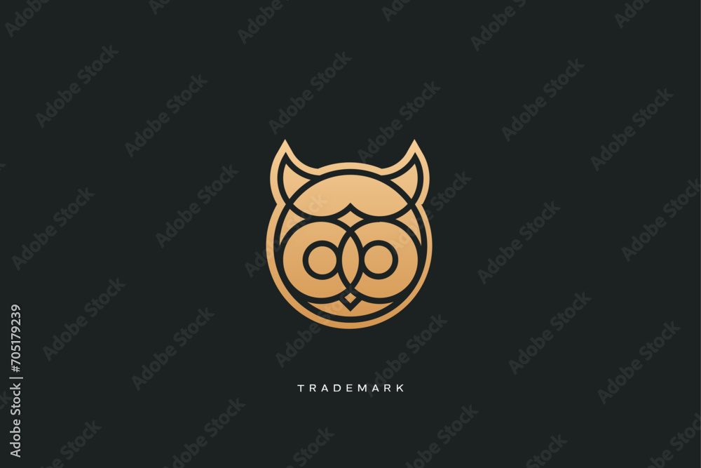 owl bird animals vector logo owl bird animals vector logo