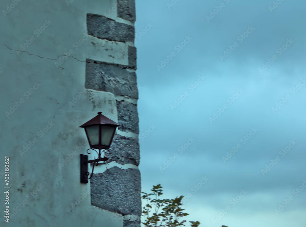 old light lantern in a country house old light lantern in a country house