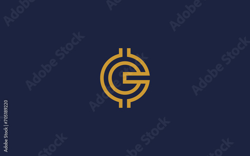 letter g with coin logo icon design vector design template inspiration
