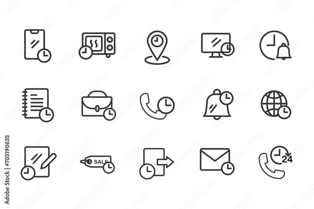 E-Commerce set of web icons in line style. Online shopping icons for web and mobile app. Business, mobile shop, digital marketing, bank card, gifts, sale, delivery. Vector illustration E-Commerce set of web icons in line style. Online shopping icons for web and mobile app. Business, mobile shop, digital marketing, bank card, gifts, sale, delivery. Vector illustration
