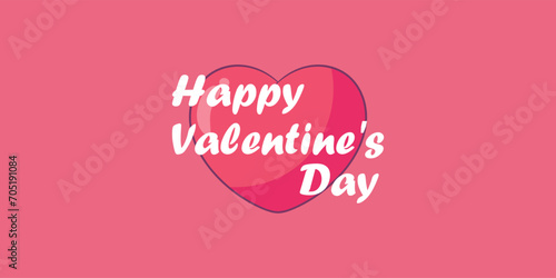 Happy valentine's day signature littering illustrations with love sheep banner background vector.