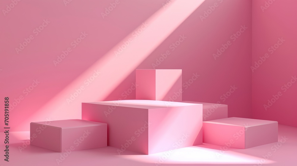 3d render abstract combination of simple and elegant background with empty stage Cube podium or cube pedestal. showcase for product presentation 3d render abstract combination of simple and elegant background with empty stage Cube podium or cube pedestal. showcase for product presentation