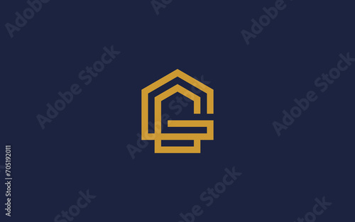 letter g with house logo icon design vector design template inspiration