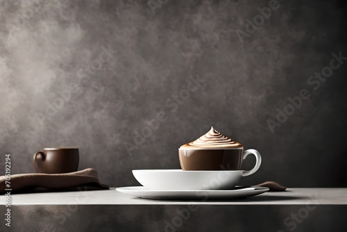 A high-definition image of an espresso shot, featuring rich crema and an intricately designed coffee cup, embodying the essence of coffee craftsmanship