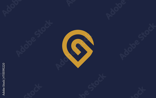 letter g with location logo icon design vector design template inspiration