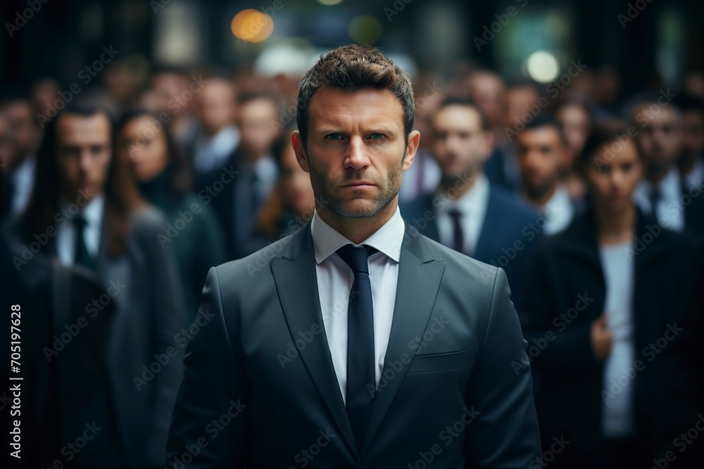 crowd of businessmen standing together crowd of businessmen standing together