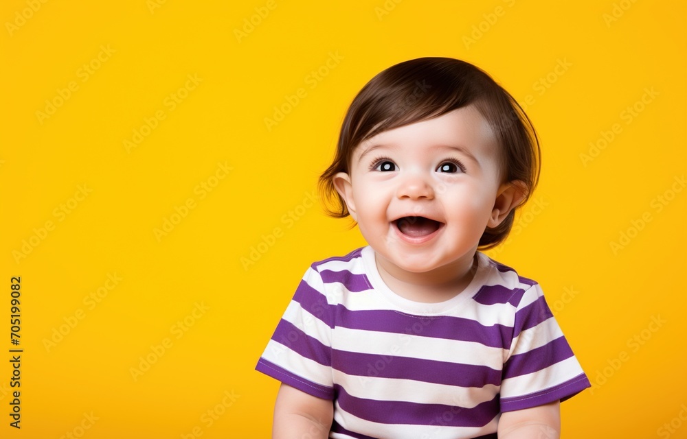 Portrait of a smiling baby Portrait of a smiling baby