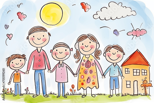 family with children