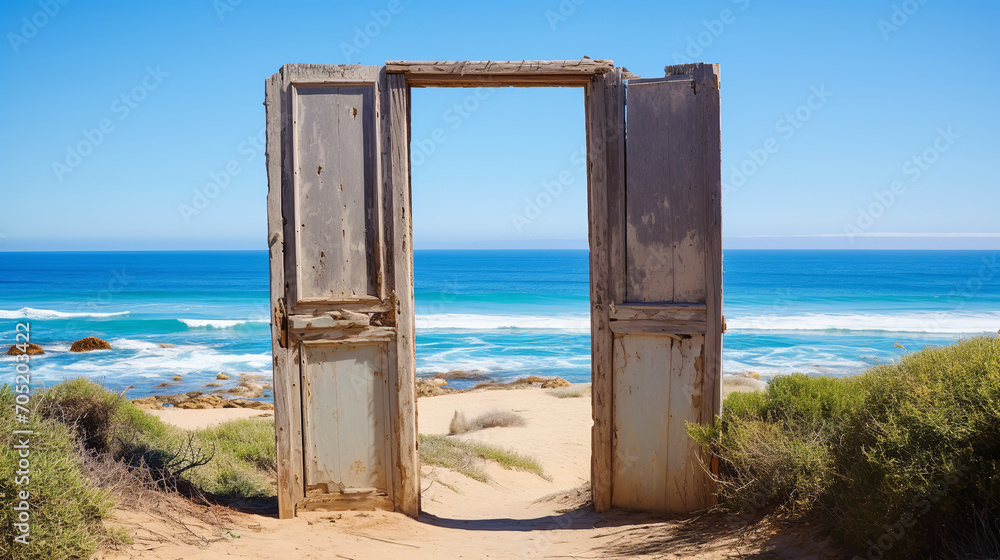 Photo of door to the beach