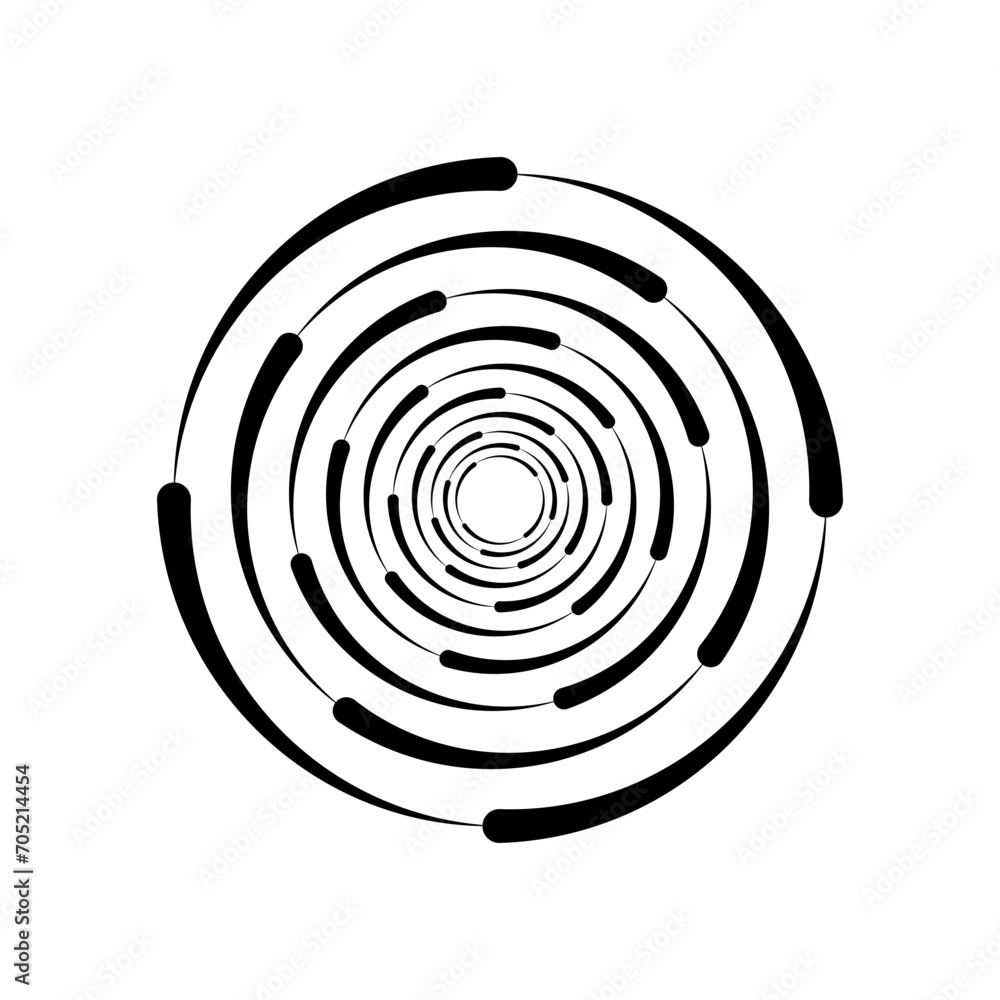 Black halftone speed swirled line. Geometric shape template for logo and tattoo. Abstract vector background. Black halftone speed swirled line. Geometric shape template for logo and tattoo. Abstract vector background.