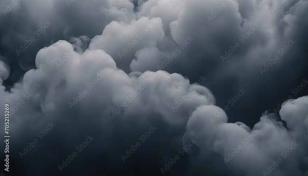 Obraz premium Abstract dark grey smoke waves motion background stock videoBackgrounds Black Color Abstract Dark