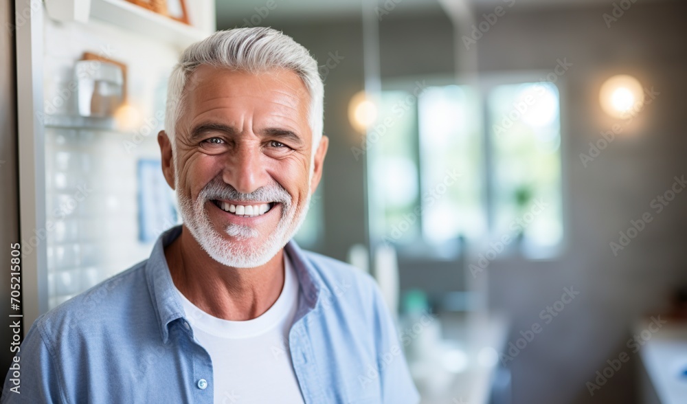 beautiful old man showing his carefully maintained white teeth beautiful old man showing his carefully maintained white teeth