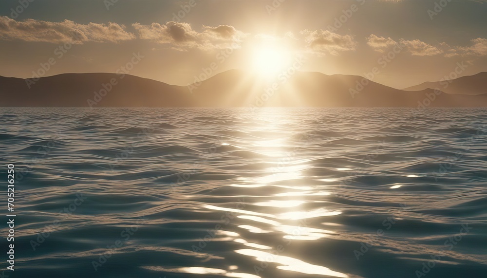 Sunlight rays shining through ocean surface View from underwater 3D rendered seamless loop animation stock videoUnderwater Sunbeam Water Light Beam Light Natural