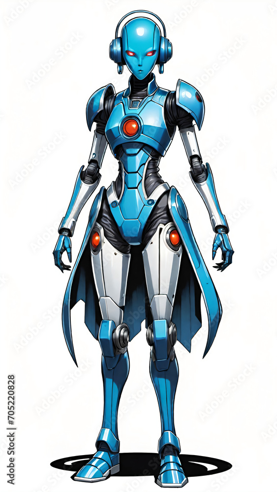 Robot cyborg female design Robot cyborg female design