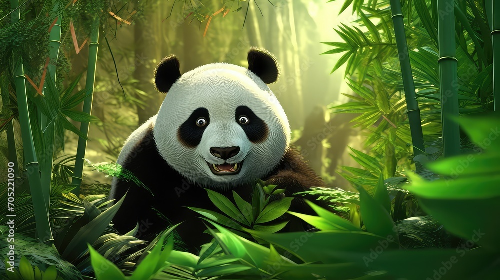 panda eating bamboo panda eating bamboo