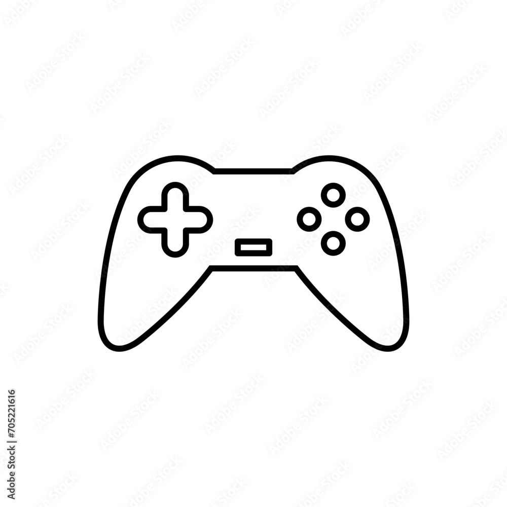 Game Controller Icon Vector Simple Design Game Controller Icon Vector Simple Design