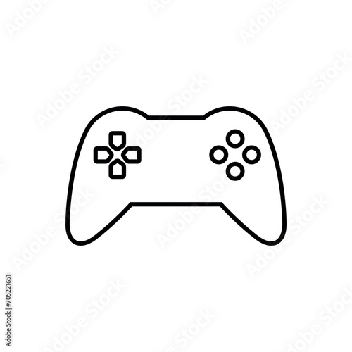 Game Controller Icon Vector Simple Design