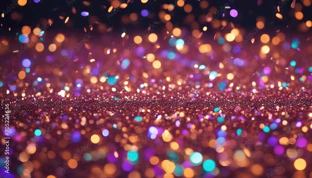 Multi Colored Background of Falling Glitter in Slow Motion 4K stock videoGlittering Glitter Glowing Shiny
