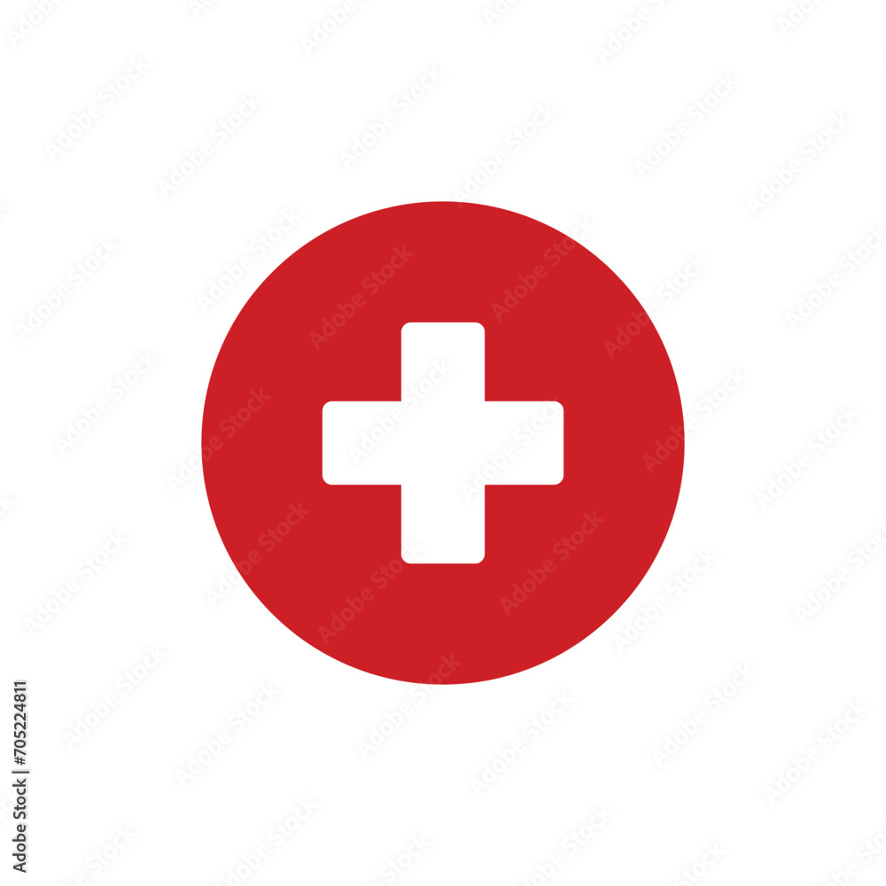 Medical Cross Icon Vector Simple Design Medical Cross Icon Vector Simple Design