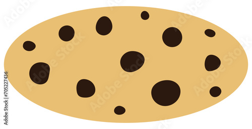 Chocolate chip cookies cartoon. Vector illustration. 