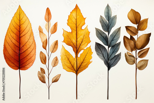 Falling for Fall: Watercolor Leaf Assortment