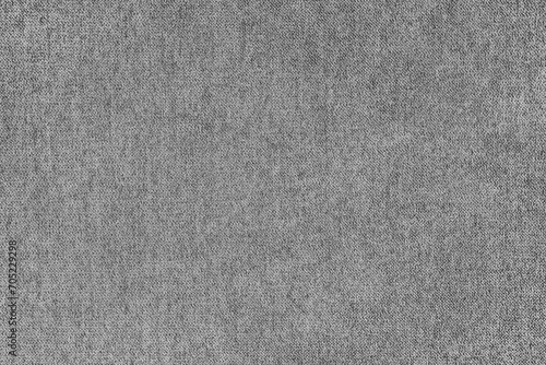 Texture background of velours jacquard gray fabric. Upholstery texture fabric, velvet furniture textile material, design interior, decor. Fleecy fabric texture close up, backdrop, wallpaper.