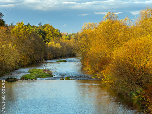 The Vistula River near the source, Upper Silesia, Poland